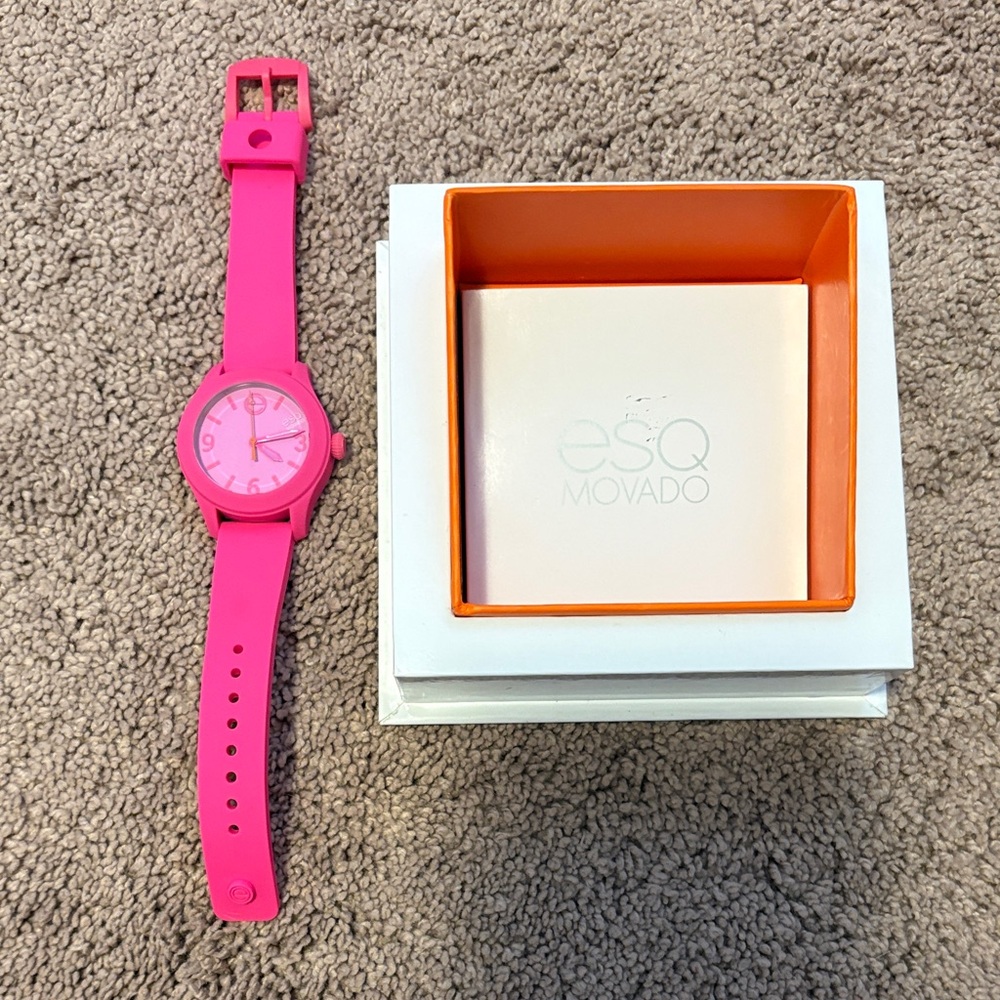 ESQ Movado Pink Watch